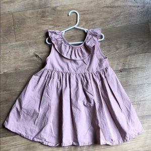 Mauve dress with black bow tie back!